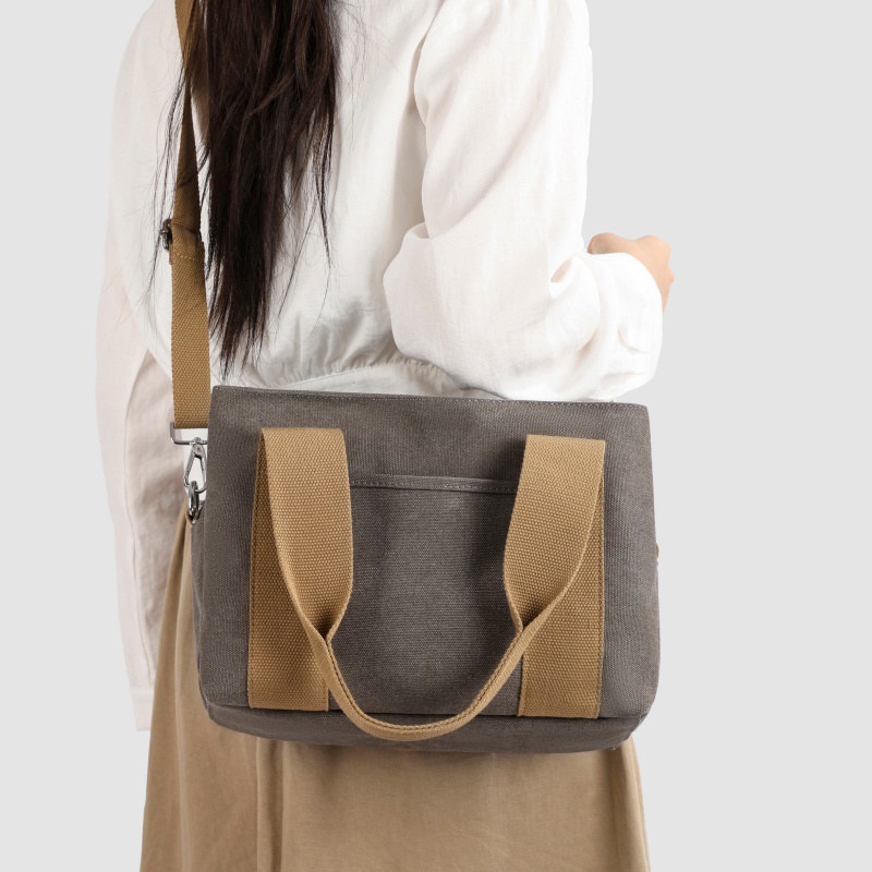 Women Bags Grey - Tiptoegirls Versatile Grey Canvas Tote Bag