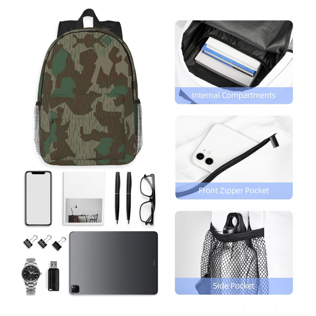 WW2 Germany Military Splinter  - Women Bags Germany review and price