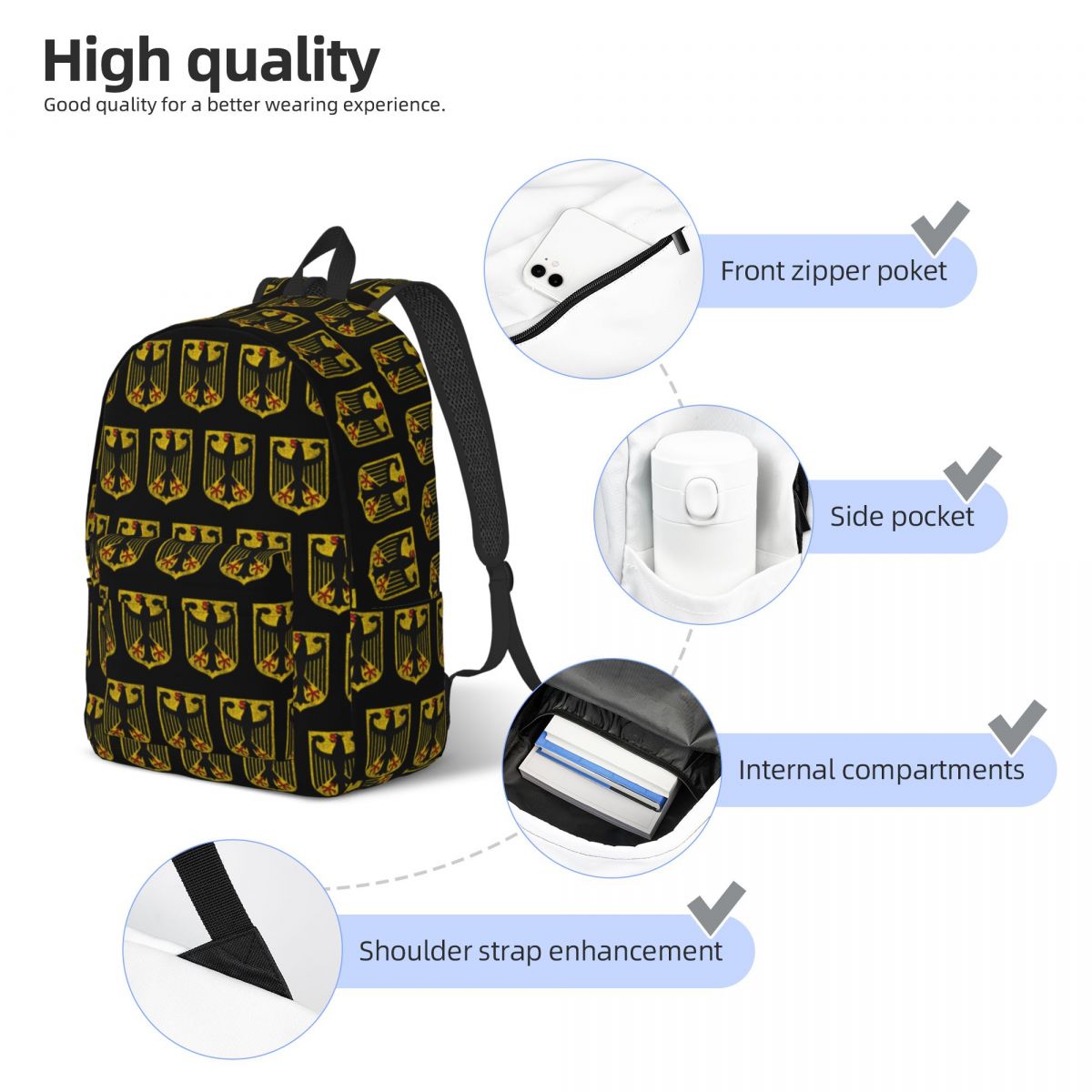 German Eagle Coat Of Arms Germ - Women Bags Germany review and price