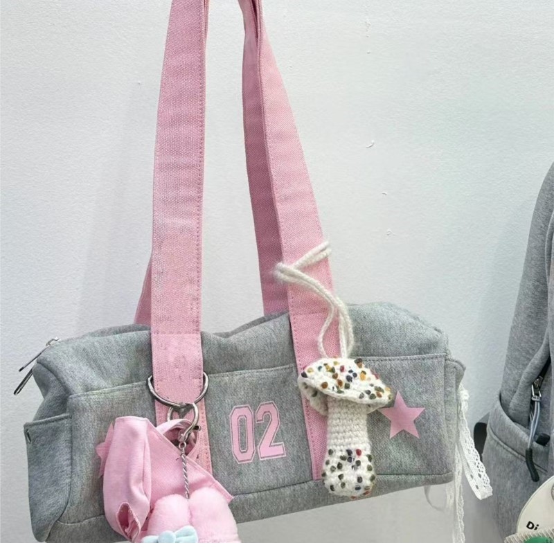 Harajuku Grey Handbag Canvas B - Women Bags Grey review and price