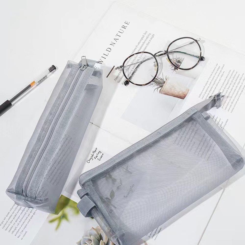 Transparent Mesh Makeup Bag Mu - Women Bags Grey review and price